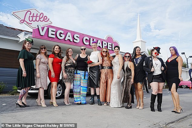 Their last wedding saw them invite 38 of their closest friends to celebrate in Las Vegas in July of last year.