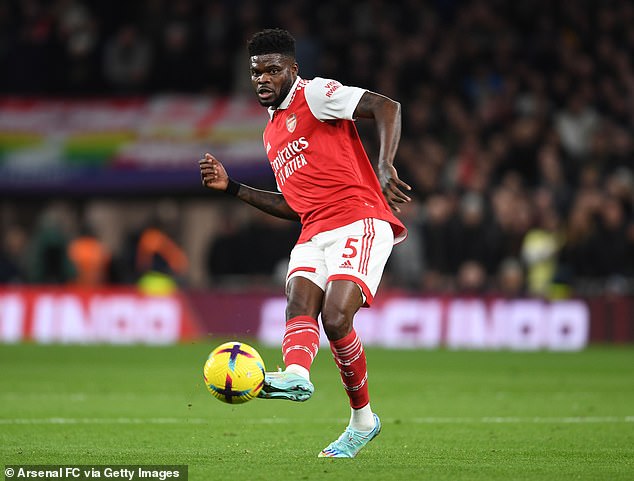 Partey put in a commanding performance at the Tottenham Hotspur Stadium last Sunday