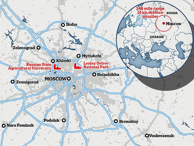 Putin has deployed Russia's fearsome S-400 defence missiles to the capital amid fears Ukraine could launch attacks on the city