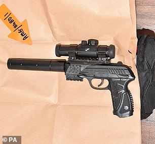 Police recovered the BB gun during a search of Groves' room