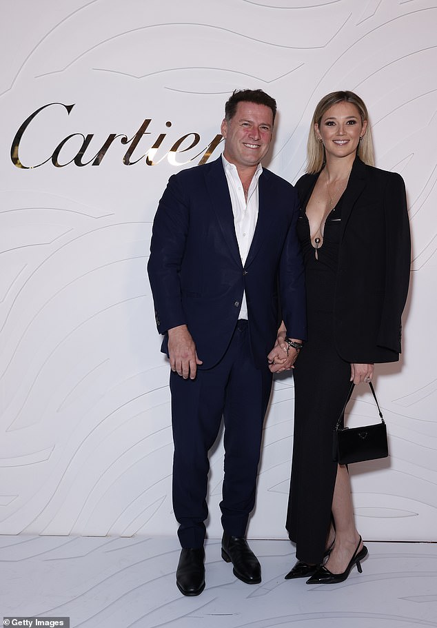 Karl Stefanovic and his wife Jasmine were forced to intervene during the ugly altercation between Clarke and his girlfriend.