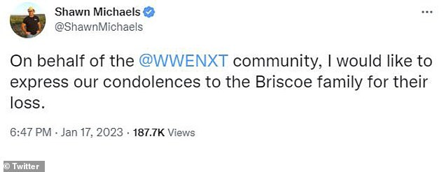 Wrestling icon and NXT boss Shawn Michaels said: 