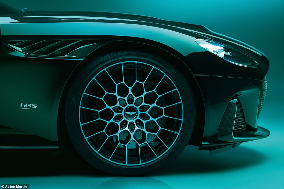 Although it shares the same carbon-ceramic brake setup, it has exclusive 21-inch wheels that are said to be inspired by the Valkyrie hypercar and have a 