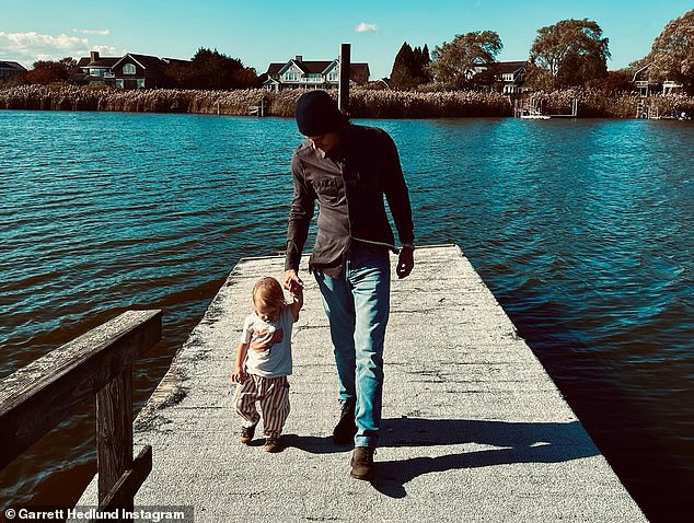 Babydaddy: Bellatrist's co-curator is co-father of little Rhodes with Tulsa King actor Garrett Hedlund (right, pictured Dec. 27), whom he split in December 2021 after a two-year romance .