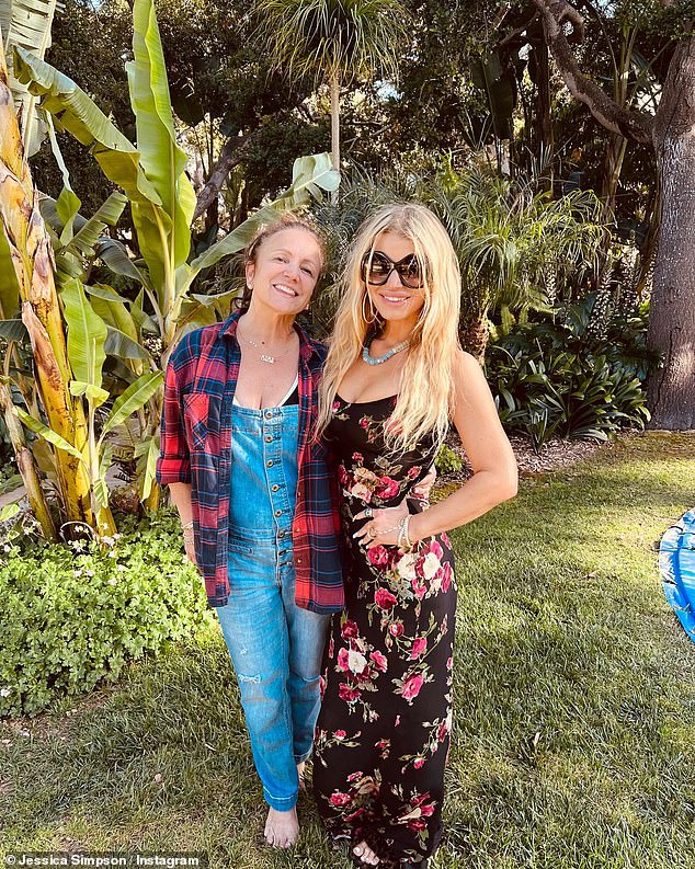 Family: Jessica Simpson Style's official Instagram read: 'Happy birthday @tinasimpsonofficial, 'YOU are a treat!'  with a heart emoji and celebratory emojis