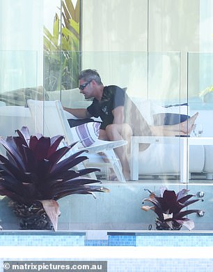 A new video shows Michael Clarke and his girlfriend Jade Yarbrough having what appears to be a tense argument at Anthony Bell's $10 million Noosa mansion just two days before their fight in a nearby park.