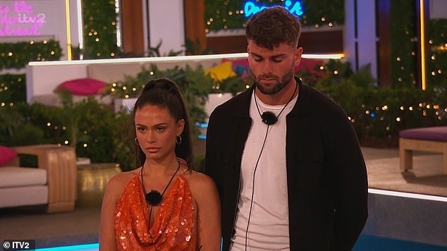 New couple: Will was left the only single person in the villa after Tuesday's episode when newcomer Tom Clare chose to pair up with Olivia Hawkins.