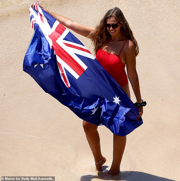 Woolworths said the decision is a recognition of what January 26 stands for indigenous peoples and encouraged its workers to 'mark the day however they see fit' (an Australia Day reveller pictured)