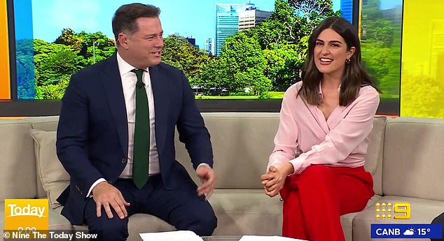 While her co-host Karl Stefanovic, 48, (left) enjoys discussing his family life with his wife Jasmine Yarbrough on the show, Sarah has avoided talking about her husband since joining Today this year