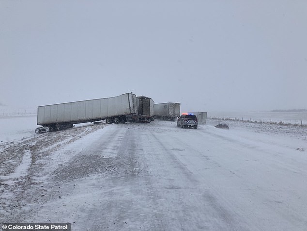 The closure will take until morning to clear, Colorado soldiers estimated Wednesday afternoon.