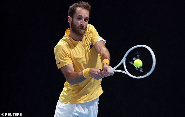 France's Constant Lestienne was targeted, and the official was furious during his second round match against England's Cameron Norrie.