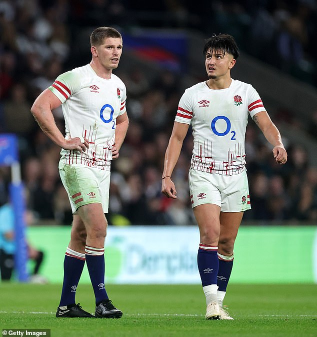 Borthwick could ditch the midfield partnership of Marcus Smith (R) and Owen Farrell