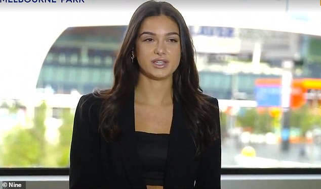 The 22-year-old influencer expressed regret over the road safety mistake while being interviewed on the Today show on Thursday about Kyrgios withdrawing from the Australian Open due to injury.