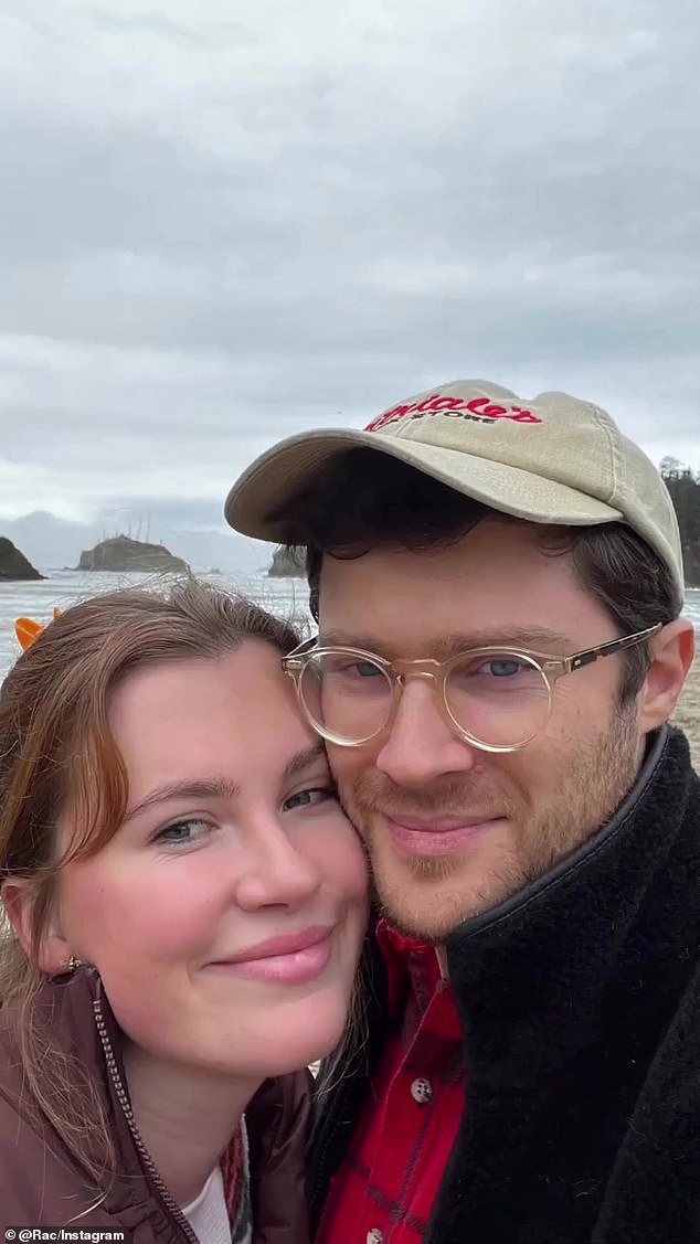 Happiness: Ireland thanked her boyfriend RAC for his support and love: 'I have my boyfriend without him, I think I would have lost my mind.  He is everything and more to me, but man, it's hard to move to a place without family.