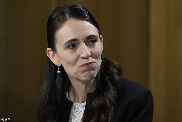 Ms Ardern steps down at 42 after becoming leader just over five years ago on October 26, 2017, and was New Zealand's youngest prime minister (pictured Thursday)