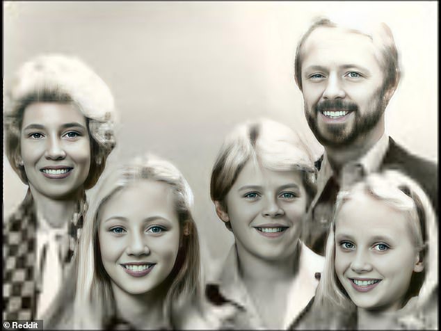 The Heche family, from left to right, Nancy, Abigail, Nathan, Donald and Anne Heche