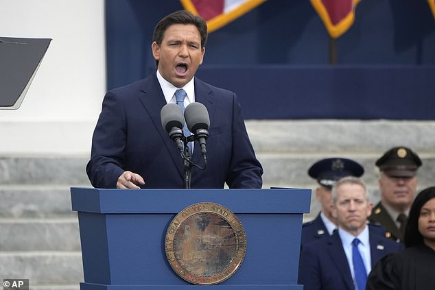 He leads Florida Gov. Ron DeSantis, now a leading figure in the Republican Party, by about 17 points.