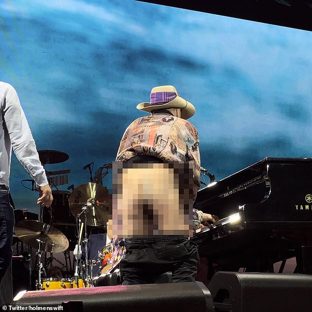 The incident occurred 10 months before Meldrum exposed his bare buttocks to the crowd at Elton John's farewell concert in Melbourne on Friday.