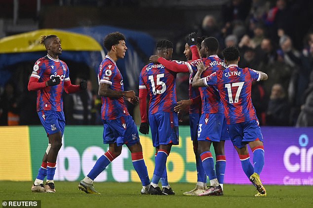 However, Crystal Palace scored a last-gasp goal to level the score and end the match 1–1.