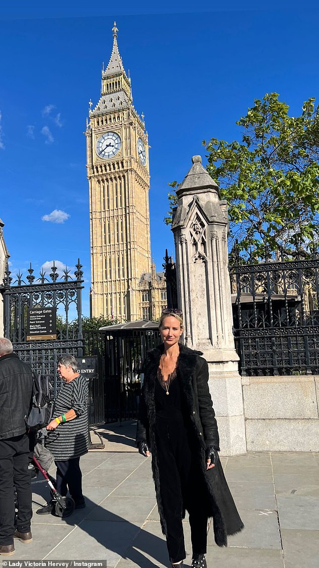 Taking it all in: Victoria has been sharing a plethora of snaps with her 443k Instagram followers upon returning to the UK, taking all the capital's landmarks once again