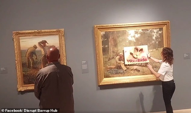 Blurton (left) said the painting Down on His Luck has 