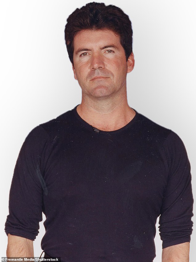 Then and now: Simon Cowell in an early publicity photo from 2002