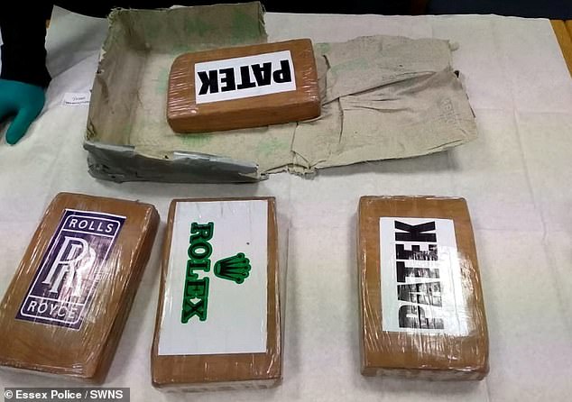 The blocks of cocaine were seized from the back of the Skoda.  The police said the drugs were 