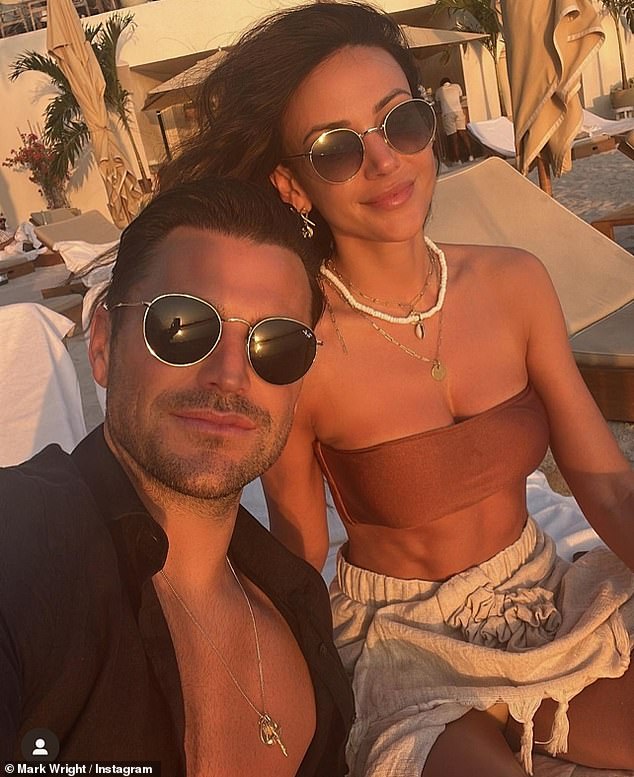 Oh no: Mark explained that he and his wife Michelle Keegan arrived in Tenerife for their trip and was approached 'in a tizz' by a woman about her husband having collapsed