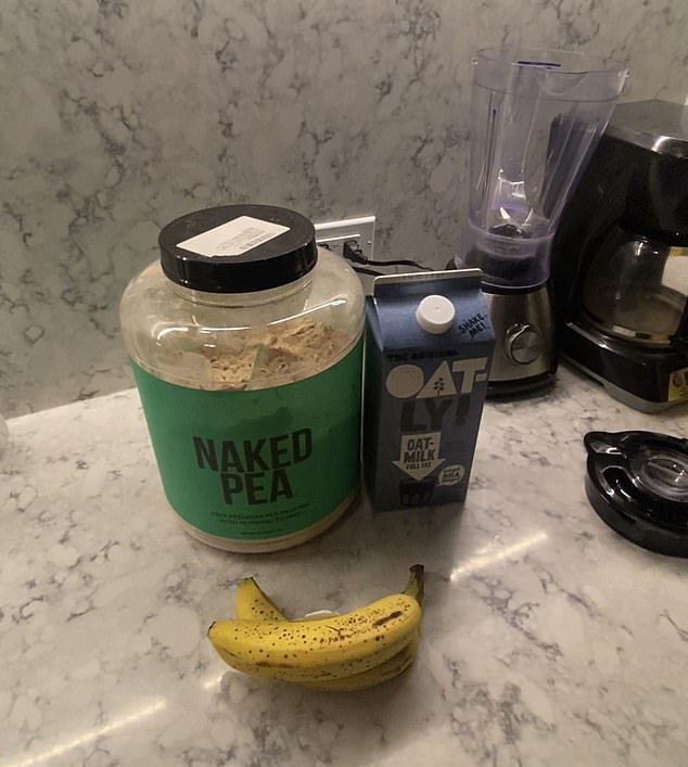 I would also have bananas, oat milk and pea protein together in a shake