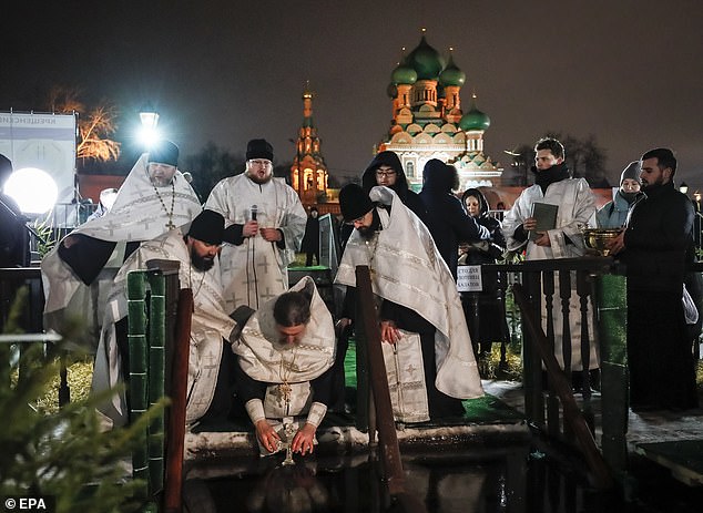 Epiphany marks the day Jesus Christ was baptized in the Jordan River, and Orthodox Christians across Russia dug holes in the ice to immerse themselves in and reconnect with a tradition dating back centuries.