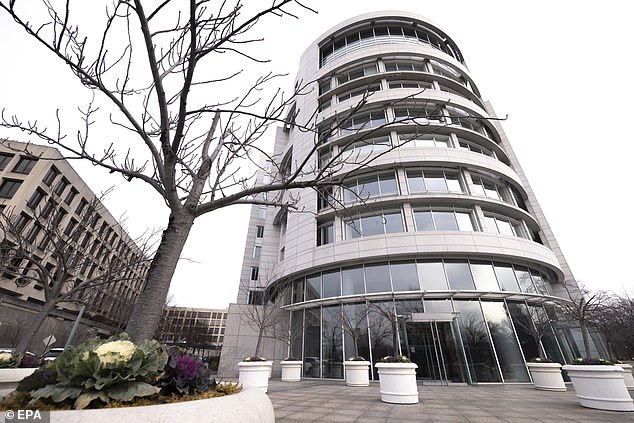 The office building housing the Penn-Biden Center for Diplomacy and Global Engagement in Washington, DC, where President Joe Biden's personal lawyers delivered documents dating to Biden's time as vice president of the Department of Justice.