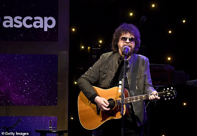 Pop Icon: Jeff Lynne, frontman and songwriter for the Beatles-inspired pop band Electric Light Orchestra, will be honored for songs like Mr. Blue Sky and Evil Woman;  seen in 2019