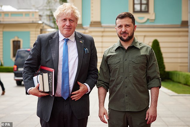 Mr Johnson struck up a 'bromance' with Volodymyr Zelensky when he was PM, visiting Kyiv and speaking regularly on the phone as well as urging fellow leaders to step up support