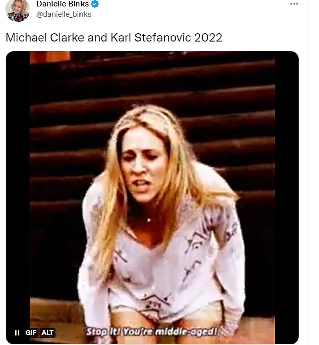 One of the many memes that spawned in the aftermath of the fight that saw Clarke take on Karl Stefanovic.