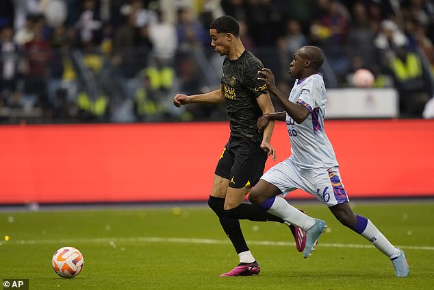 Mbappe, Ekitike (above), Jang and Talisca found the back of the net for both sides