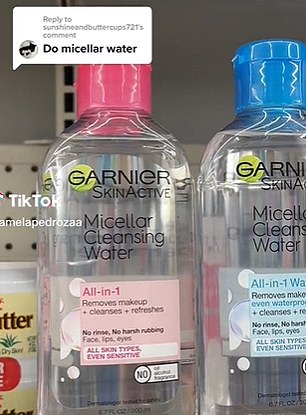 Garnier micellar water was tested at pH level six, making it 'perfect' for your skin.