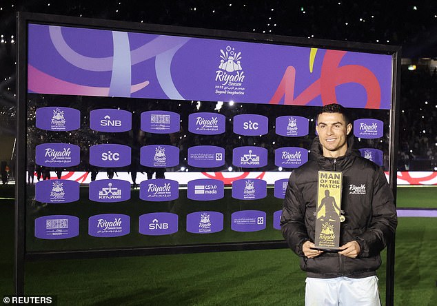 The Portuguese icon captained the Saudi Pro League all-star team against PSG and won the MOTM