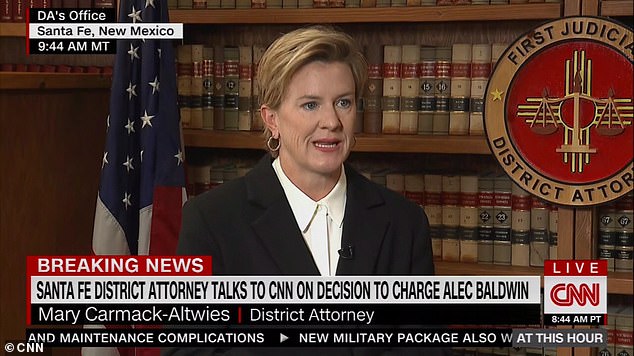 Mary Carmack-Altwies, the First Judicial District Attorney in New Mexico, said today in an interview with CNN: 