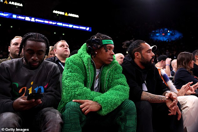 Rapper Lil Baby was also seen present at the Pistons' matchup against the Bulls.