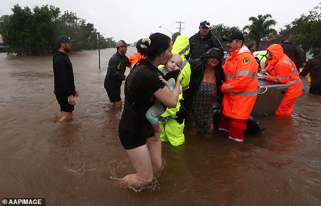 He made the trip as the south-eastern part of his state and northern New South Wales were experiencing one of the worst floods on record that would kill 22 people.