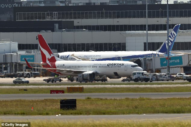 It comes after Qantas flight QF144 (pictured) from Auckland to Sydney was forced to put out an airborne emergency call midway through the three-hour journey on Wednesday.