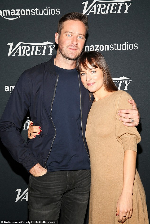 Hammer and Johnson were photographed at an event in Los Angeles in November 2018.