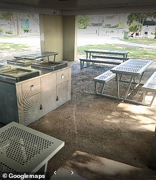 Clarke, Jade Yarbrough, and Jasmine and Karl Stefanovic can be seen in the video in front of the barbecue area (above).