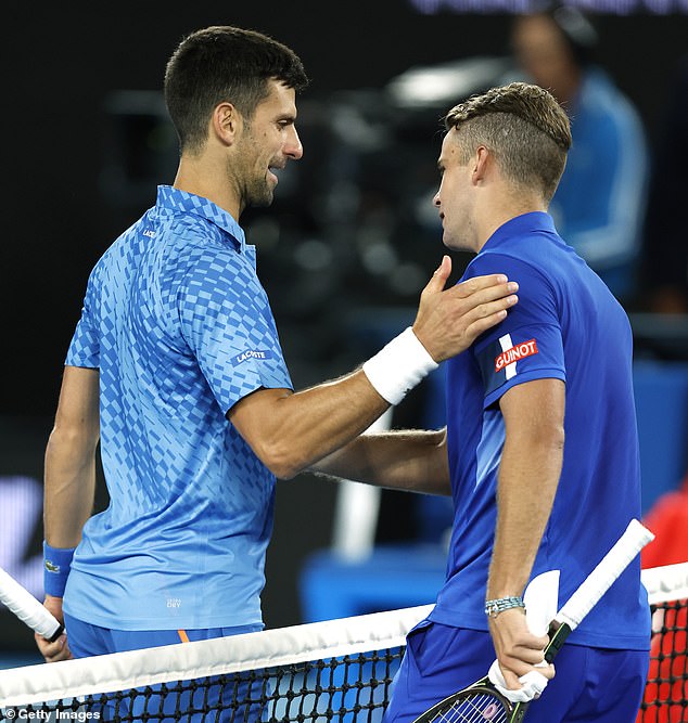 Djokovic reached the third round with a comfortable 6-1, 6-7, 6-2, 6-0 victory against French qualifier Enzo Couacaud.