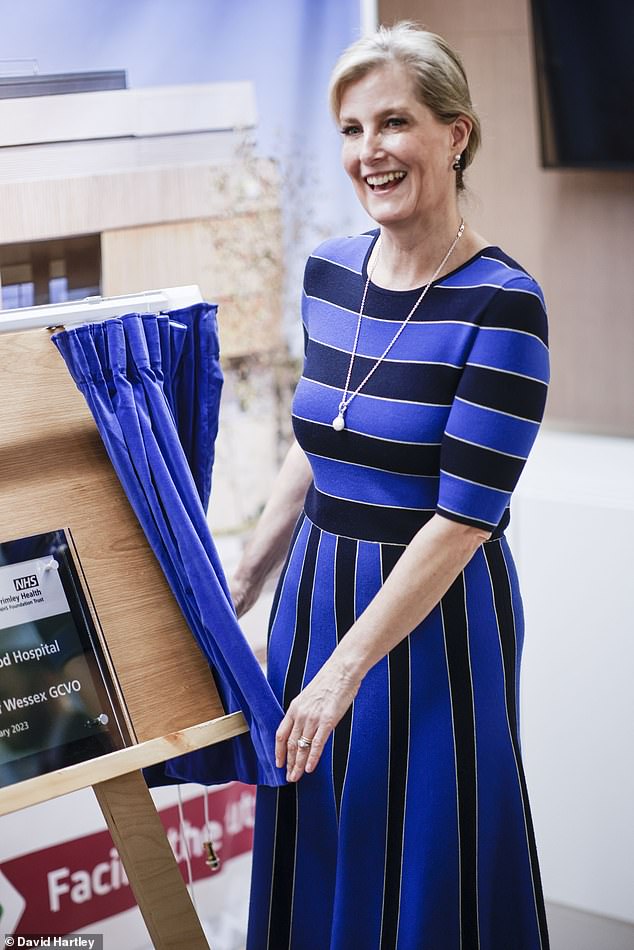 Royal Seal of Approval: Sophie, Countess of Wessex, today visited the newly renovated Heatherwood Hospital in Ascot