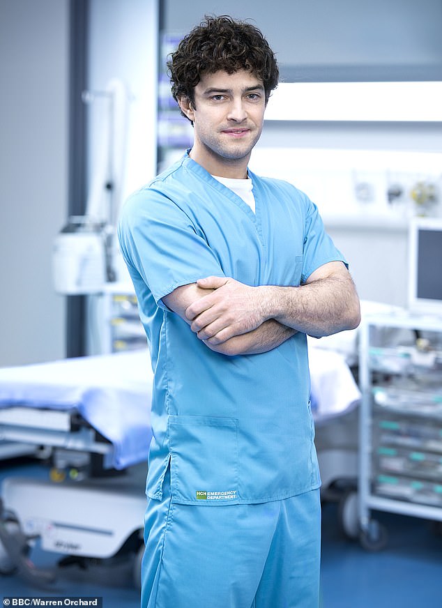 On screen: That's right!  It's Casualty's Lee Mead, best known for his role as Ben 'Lofty' Chiltern on the medical drama.