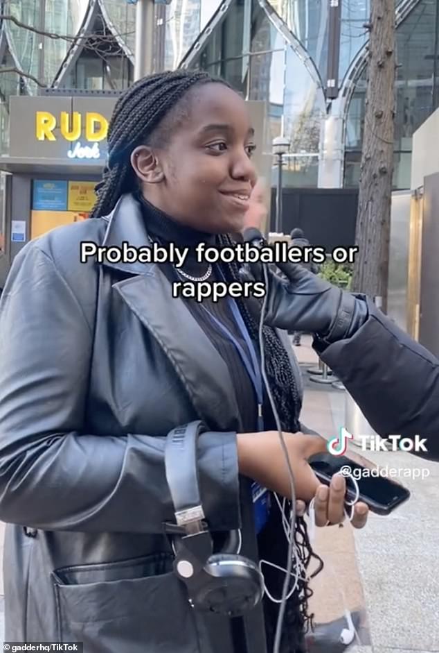 A woman said she wouldn't date a rapper or a footballer because 