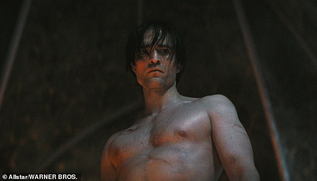 Hunk: On Thursday, Robert revealed that he once ate only potatoes for two weeks to 'cleanse' his body in a revealing interview that called body standards 'insidious and addictive' (pictured in The Batman)