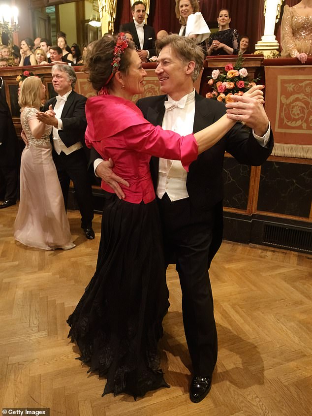 Austrian actor Tobias Moretti and his wife Julia Moretti attended the event and were photographed dancing together.