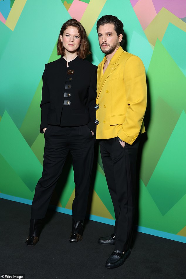 Cute couple: Kit and Rose attended the Louis Vuitton Menswear show together on Thursday